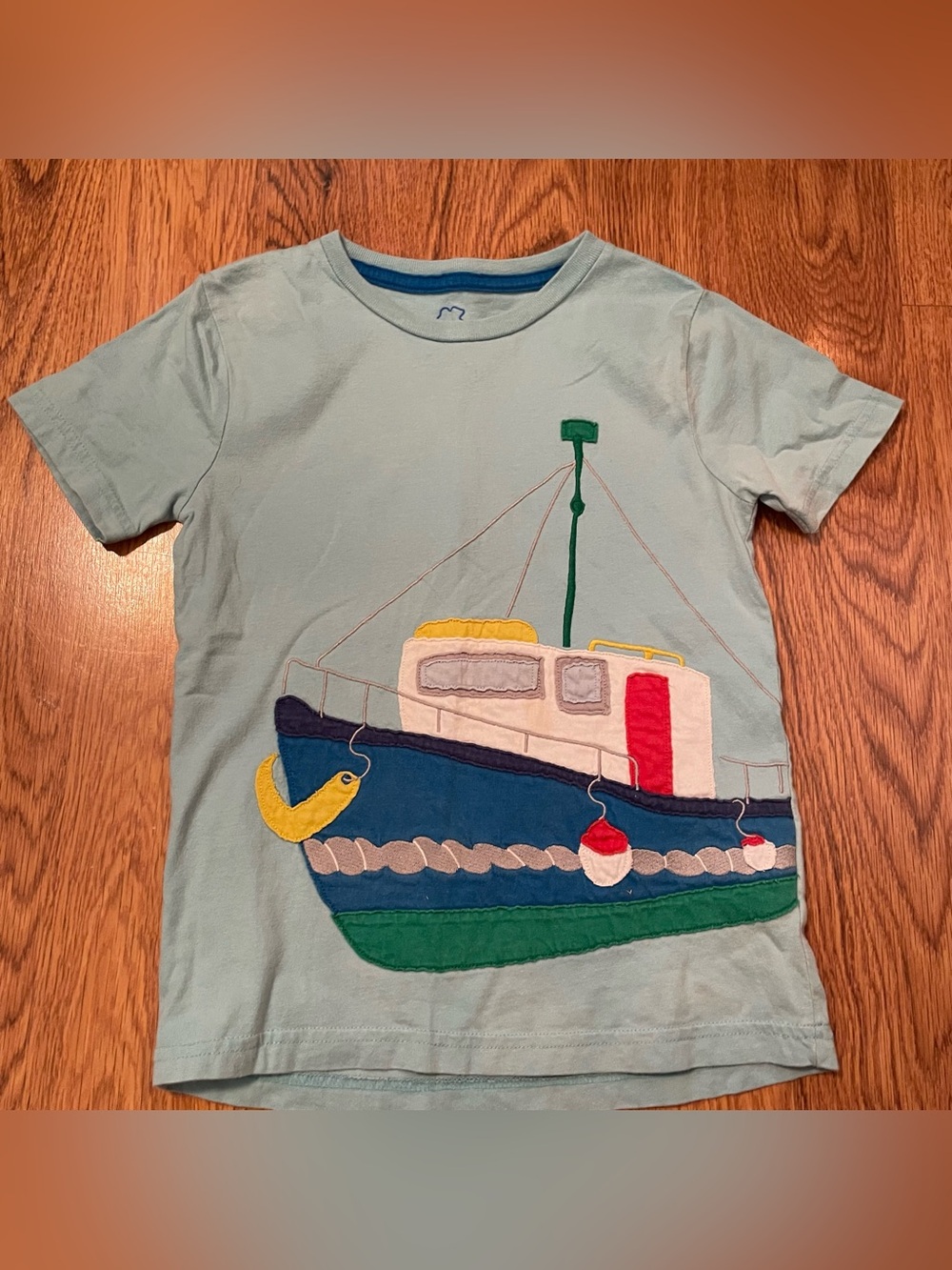 Mini Boden Boat Appliqué Tee 6/7